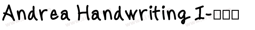 Andrea Handwriting I字体转换
